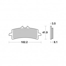 Plaquettes pour étrier Brembo M50