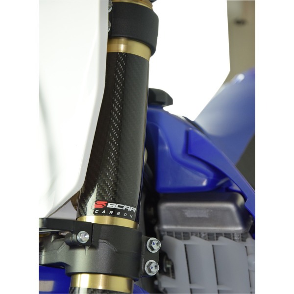 Protection de fourche haute carbone SCAR  supermotard - motocross - enduro - flat track