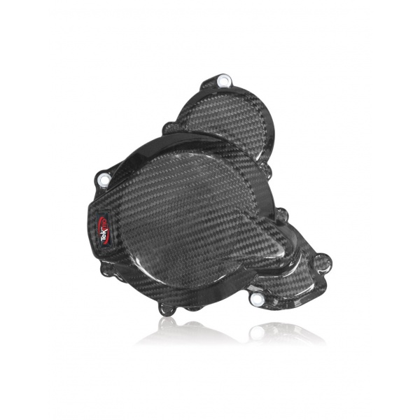 Protection de carter d'allumage carbone TEKMO Husqvarna TC/TX/TE 250/300 2017 et + Protection de carter d'allumage carbone TEKMO Husqvarna TC/TX/TE 250/300 2017 et +