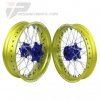 Paire de jantes supermotard SM Pro platinium pour KAWASAKI KXF