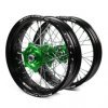 Paire de jantes supermotard SM Pro platinium pour KAWASAK