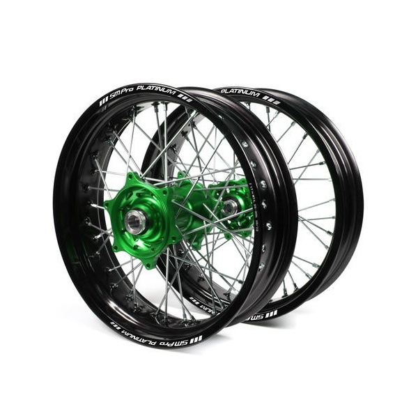 Paire de jantes supermotard SM Pro platinium pour KAWASAK Paire de jantes supermotard SM Pro platinium pour KAWASAK