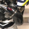 Protection carbone pour pot de 2 temps enduro KTM Husqvarna GASGAS