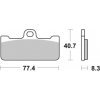 Plaquettes SBS pour étrier Biting Performance
