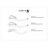 Levier remplacement pour maitre cylinde PZ5 Cobra Noir tailles