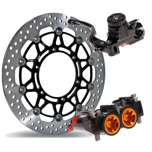 Kit freinage Supermotard PZ5 COBRA Mono Disque Kit freinage Supermotard PZ5 COBRA Mono Disque