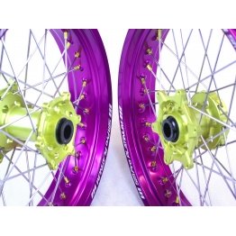 Jante supermotard violettes