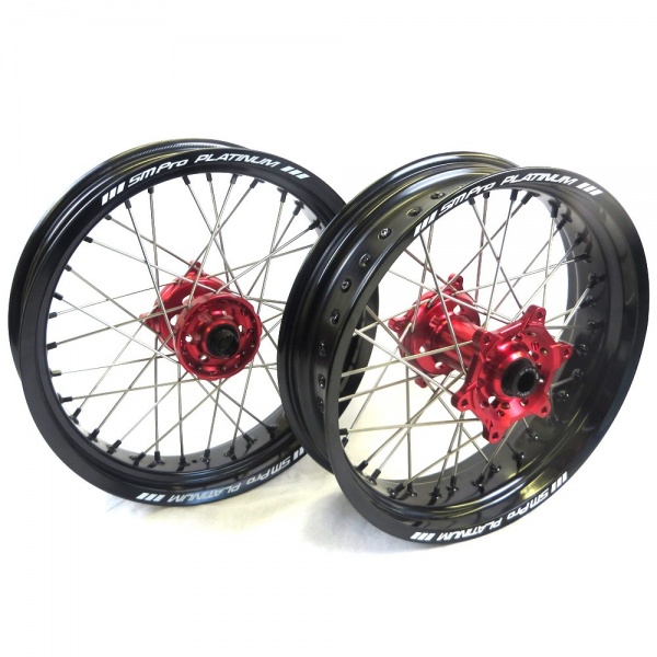 Paire de jantes Supermotard SM PRO platinum pour Gas Gas Paire de jantes Supermotard SM PRO platinum pour Gas Gas
