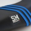 Housse de selle SM Project grip wave noir et bleu Sherco