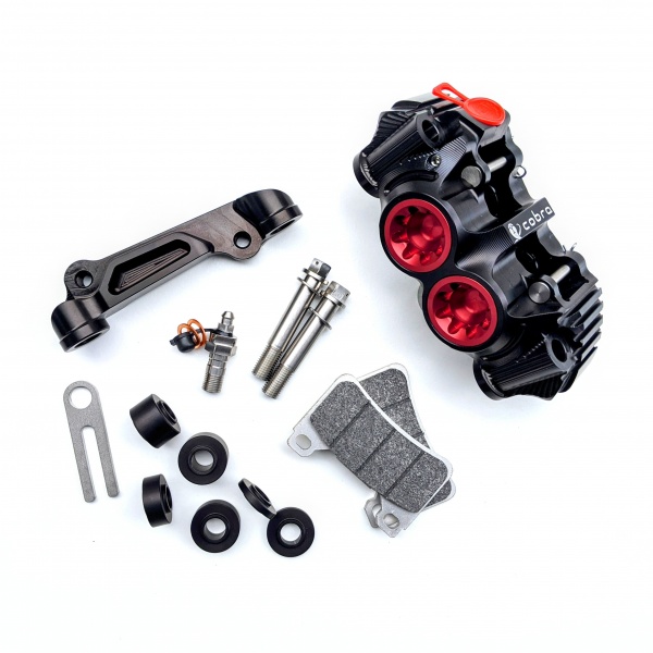 [HONDA] Etrier PZ5 COBRA mono disque + patte de déport radial