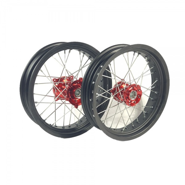 Paire de roues Supermotard IP Evo 65cc ou 85cc Paire de roues Supermotard IP Evo 65cc ou 85cc