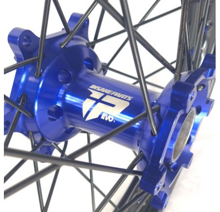 Moyeux bleu pour jantes supermotard IP EVO Wheels