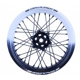 roues supermotard bi ton SM Pro Platinum personalisées cerakote