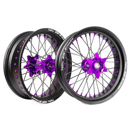 Jantes Supermotard FABA Wheels KTM couleur violet