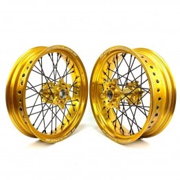 Jantes supermotard couleur or