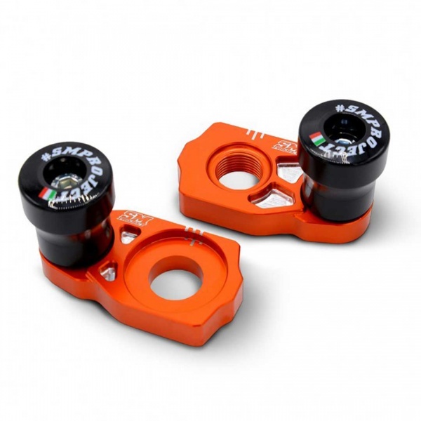 Tendeurs de chaine avec protections SM PROJECT KTM axe 20mm