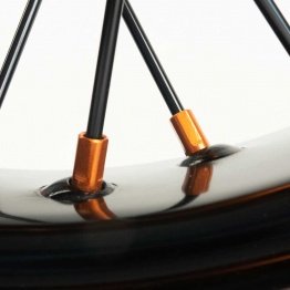 Jantes Triumph Supermotard IP Evo Wheels tête de rayons orange