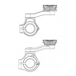 Support Quad Lock de guidon supermotard pour smartphone