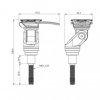 Support smartphone pour moto à tige filetée QUAD LOCK