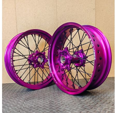 Jantes supermotard violette KTM