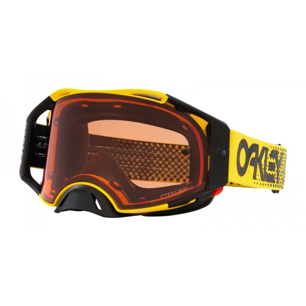 Masque OAKLEY Airbrake MX - Moto Yellow B1B écran Prizm MX Bronze Masque OAKLEY Airbrake MX - Moto Yellow B1B écran Prizm MX Bronze