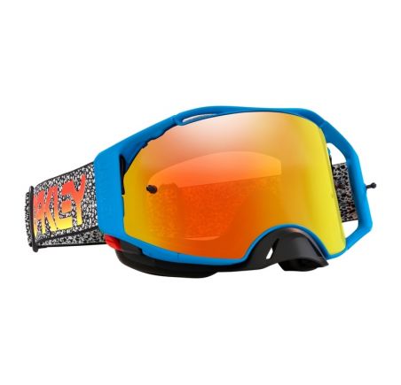 Masque OAKLEY Airbrake MX - Blue Crackle écran Fire Iridium