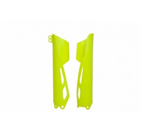 Protections de fourche RACETECH - jaune fluo
