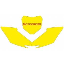 Fonds de plaque BLACKBIRD noir Honda CRF250R/450R
