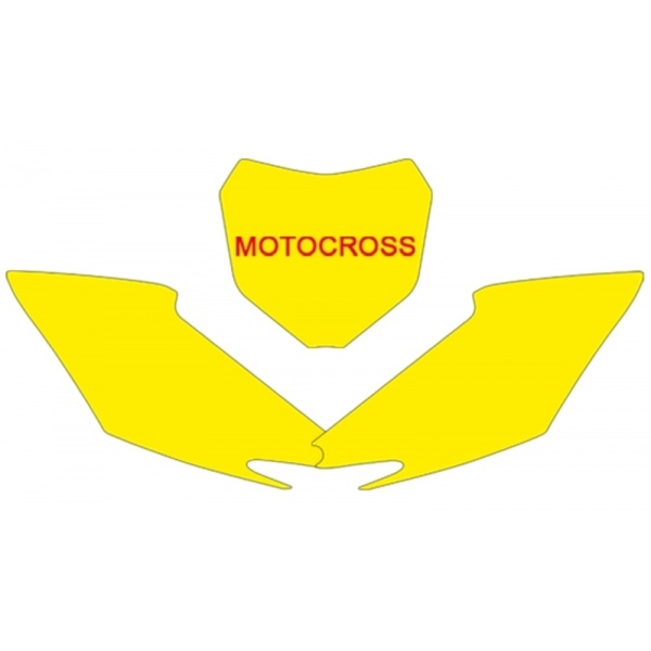 Fonds de plaque BLACKBIRD noir Honda CRF250R/450R