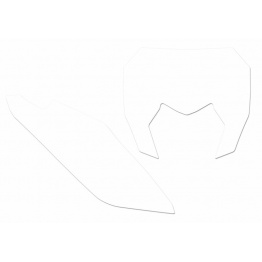 Fonds de plaque BLACKBIRD blanc Sherco SE/SE-F