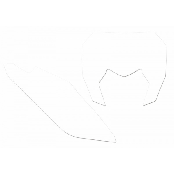 Fonds de plaque BLACKBIRD blanc Sherco SE/SE-F
