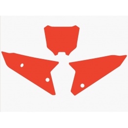 Fonds de plaque BLACKBIRD rouge Honda CRF450