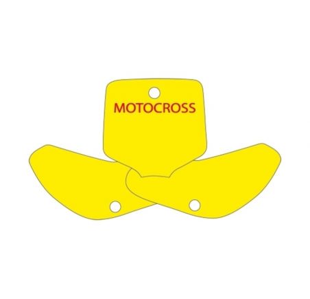 Fonds de plaque BLACKBIRD jaune KTM EXC