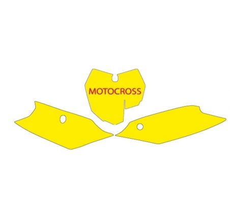 Fonds de plaque BLACKBIRD blanc KTM SX/SX-F