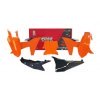 Kit plastiques RACETECH orange/noir KTM SX/SXF 2023-2024