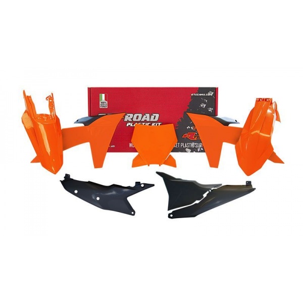 Kit plastiques RACETECH orange/noir KTM SX/SXF 2023-2024 Kit plastiques RACETECH orange/noir KTM SX/SXF 2023-2024