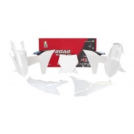 Kit plastiques RACETECH blanc/noir KTM SX/SXF 2023-2024