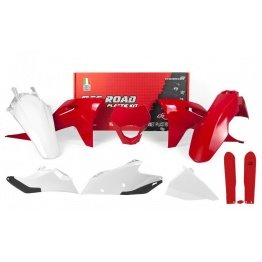 Kit plastiques RACETECH - blanc/rouge Gas Gas 250/300/350 EC/F 2021-2023
