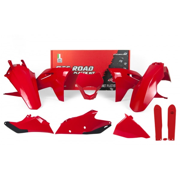 Kit plastique RACETECH rouge/noir Gas Gas EC/EC-F 2021-2023 Kit plastique RACETECH rouge/noir Gas Gas EC/EC-F 2021-2023