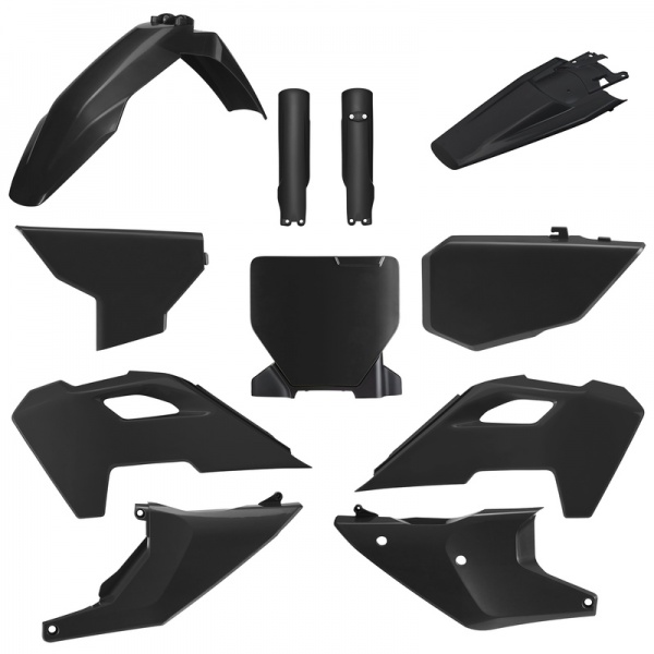 Kit plastique POLISPORT noir Husqvarna FC/TC 2023-2024 Kit plastique POLISPORT noir Husqvarna FC/TC 2023-2024
