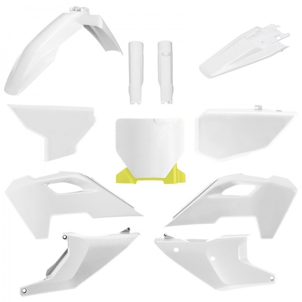 Kit plastique POLISPORT blanc Husqvarna FC/TC 2023-2024 Kit plastique POLISPORT blanc Husqvarna FC/TC 2023-2024