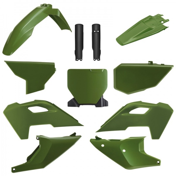 Kit plastique POLISPORT vert kaki Husqvarna FC/TC 2023-2024 Kit plastique POLISPORT vert kaki Husqvarna FC/TC 2023-2024