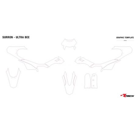 Kit plastique rouge Surron Ultra Bee Enduro