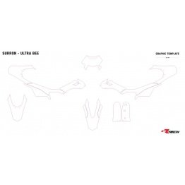 Kit plastique vert aquamarine Surron Ultra Bee Enduro