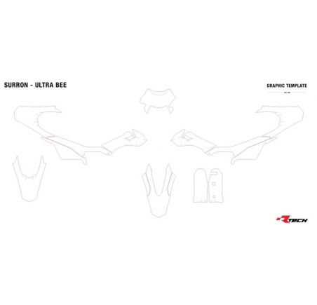 Kit plastique vert aquamarine Surron Ultra Bee Enduro