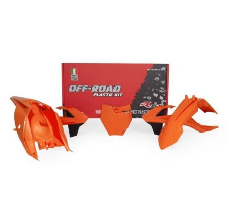Kit plastique RACETECH orange KTM 65 SX 2016-2023