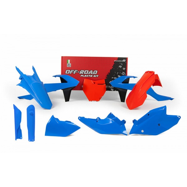 Kit plastique RACETECH bleu/orange édition limitée KTM Kit plastique RACETECH bleu/orange édition limitée KTM