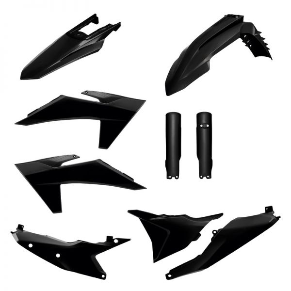 Kit plastique POLISPORT noir KTM EXC/EXC-F/XC-F/XC-W 2024-2025