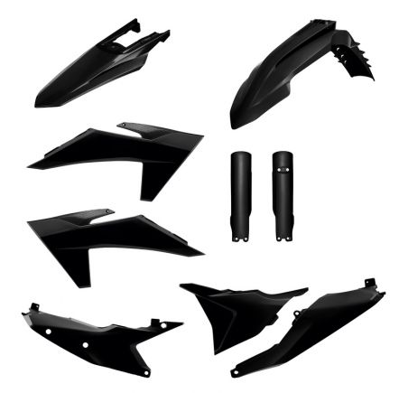 Kit plastique POLISPORT noir KTM EXC/EXC-F/XC-F/XC-W 2024-2025