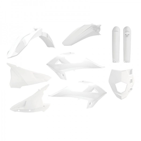 Kit plastiques POLISPORT blanc Gas Gas 250/300 EC 2018-2020